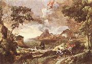 DUGHET, Gaspard Landscape with St Augustine and the Mystery dfg oil painting picture wholesale
